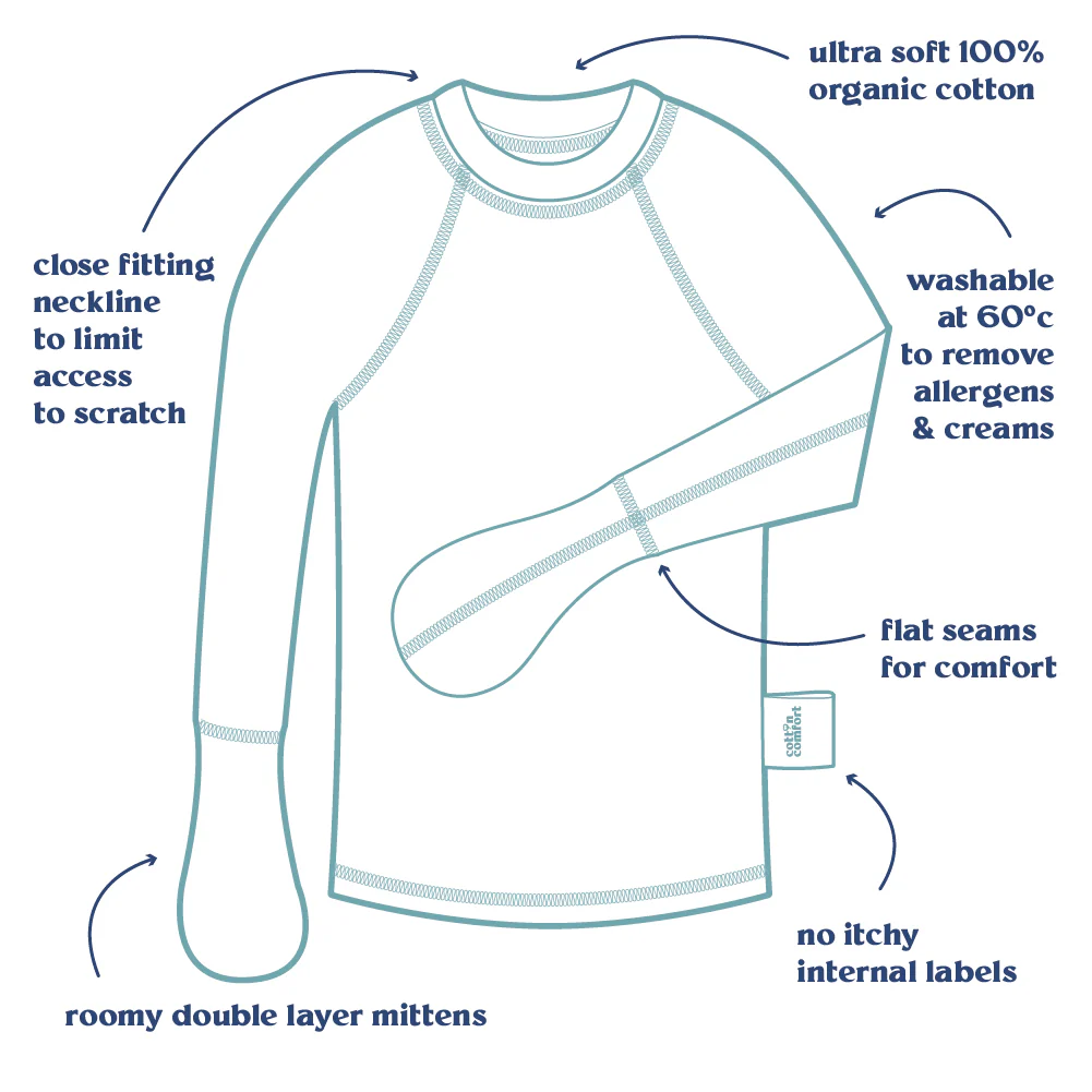 Shirt met wantjes Cotton Comfort