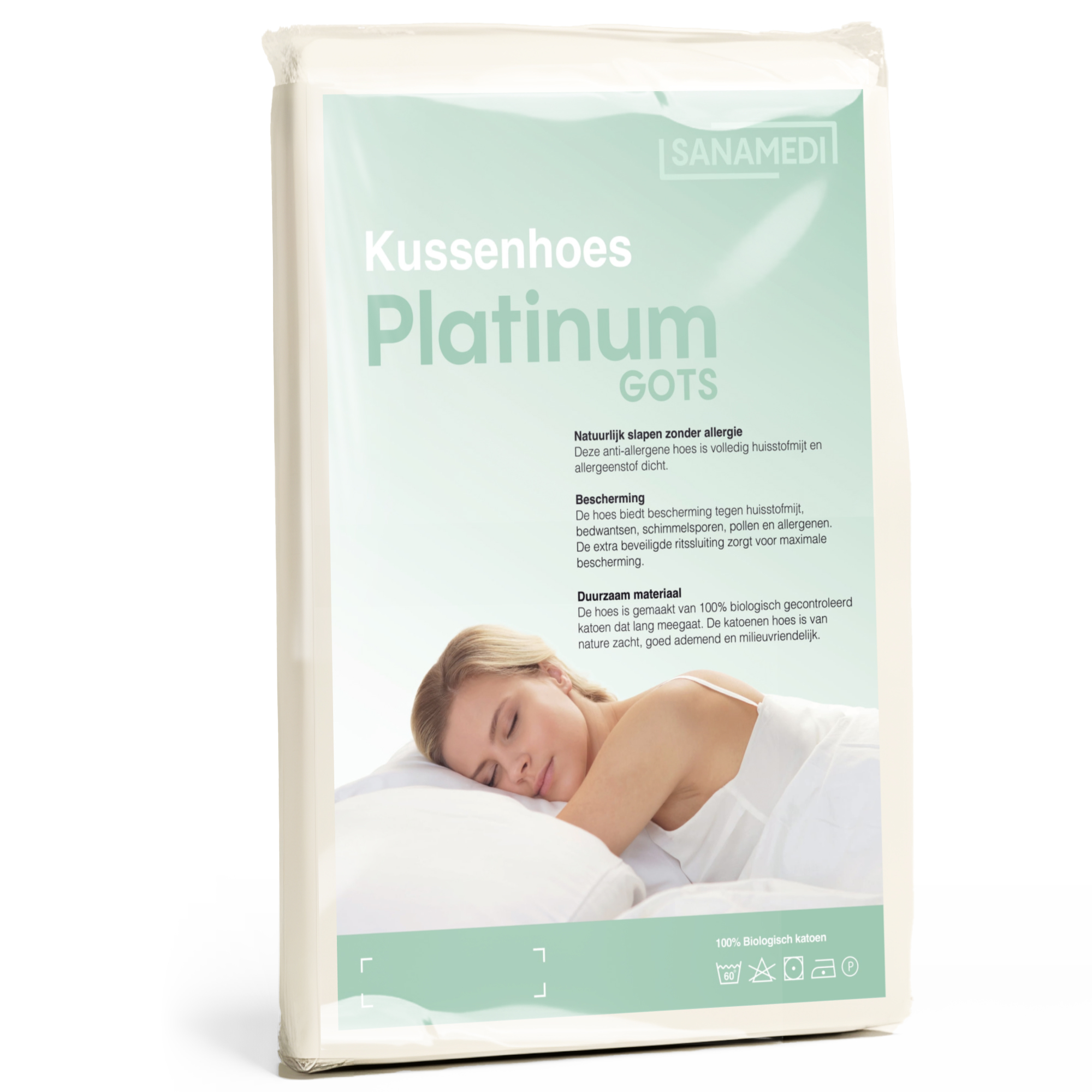Kussenhoes Platinum GOTS